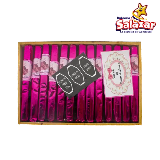 [REB0010] BARRA DE CHOCOLATE FUE NIÑA MADERA -E.350G- "C/20/26"