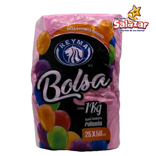 [REYM0239] BOLSA POLISEDA ASA MEDIANA REYMA 25X50CM -B.1KG- BPF2550 "B/25/1"