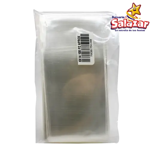 [GLP0117] BOLSA CELOFAN 6X14 -B.100PZA "C/206/100"
