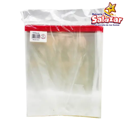 [CECE0010] BOLSA CELOFAN C/ADHESIVO 18X20.5+2  -B.100PZA- "C/25/100"