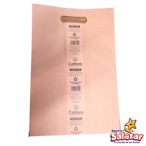 [CALT0007] BOLSA KRAFT TROQUELADA GRANDE 25D20 30X1 -B.12PZA- "C/20/12"