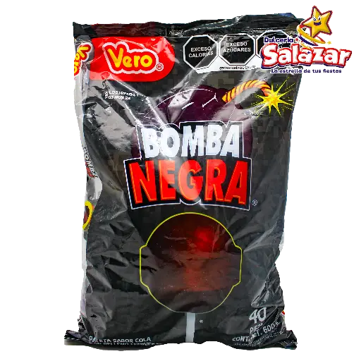 [VER0038] PALETA BOMBA NEGRA VERO -B.600G- "C/24/40"