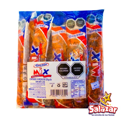 [MAN0023] BOTANA SURTIDA TUBO MANZEMIX -B.1.2KG- "C/10/10"