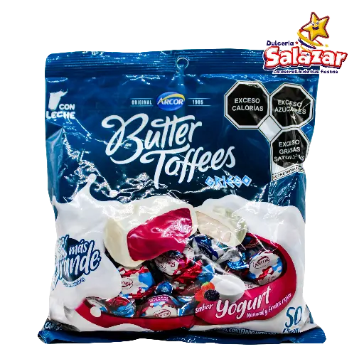 [DOS0111] CARAMELO BUTTER TOFFEES YOGURT GRIEGO -B.300G "C/16/50"