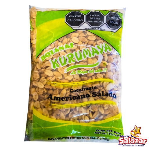 [KUR0045] CACAHUATE AMERICANO SALADO 900G KURUMAYA -B.900G- "C/24/1"