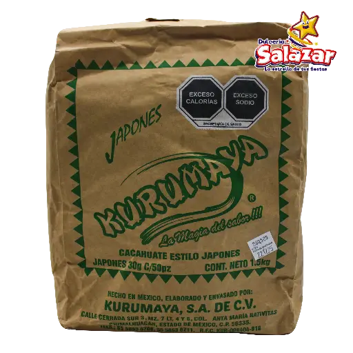 [KUR0059] CACAHUATE JAPONES 30G KURUMAYA -B.50PZA- "C/18/50"