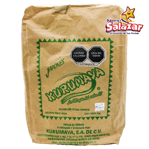 [KUR0003] CACAHUATE JAPONES 40G KURUMAYA -B.2KG- "B/15/50"