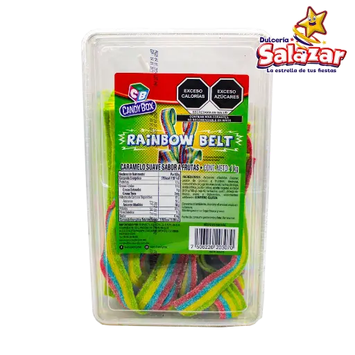 [ABA0013] CANDY BOX TUPPER RAINBOW BELT -E.1KG- "C/12/1" 
