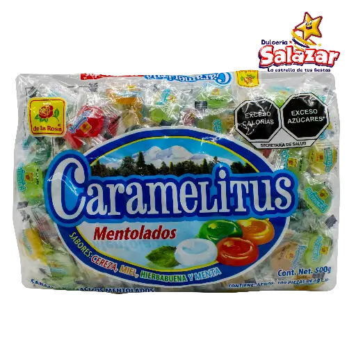 [ROS0336] CARAMELO MENTOLADOS DLR -B.500GR- "C/24/100"
