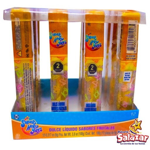 [BON0005] CARAMELO LIQUIDO LIP GLOSS SUPER HERO GI "C/8/12"
