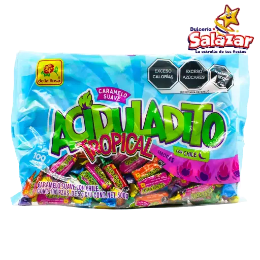 [ROS0056] CARAMELO SUAVE ACIDULADITO TROPICAL DLR -B.5 -B.500GR- "C/20/100"