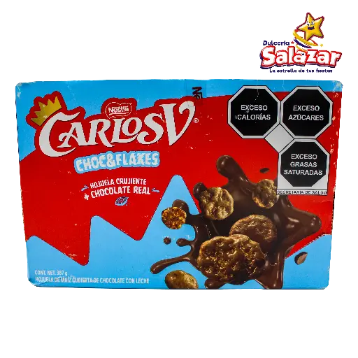 [NES0105] CARLOS V CHOC&FLAKES NESTLE -D.387G- "C/12/9"