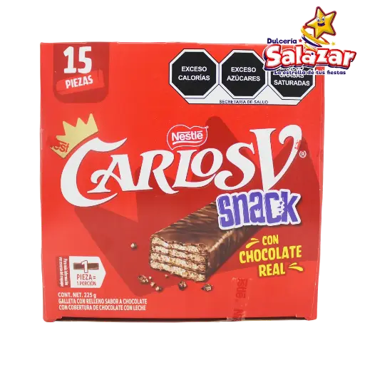 [NES0022] CARLOS V CHOCOGALLETA NESTLE -D.225G- "C/8/15"