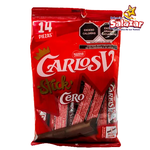[NES0090] CARLOS V STICK SIN AZUCAR NESTLE -B.112G- "C/20/14"