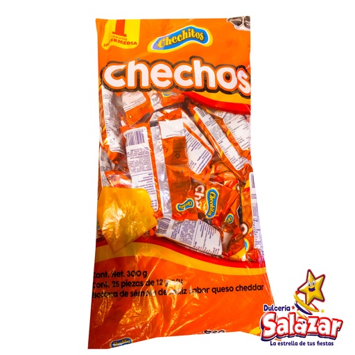 [GON0068] CHECHITOS CHECHOS QUESO INTERMEDIO -B.300G- "C/10/25"
