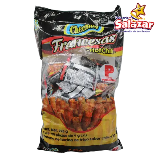 [GON0007] CHECHITOS FRANCESAS HOT CHILI PERSONAL -B.225G- "C/10/25"