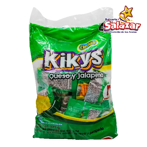 [GON0030] CHECHITOS KIKYS QUESO Y JALAPEÑO PERSONAL-B.275G- "C/10/25"