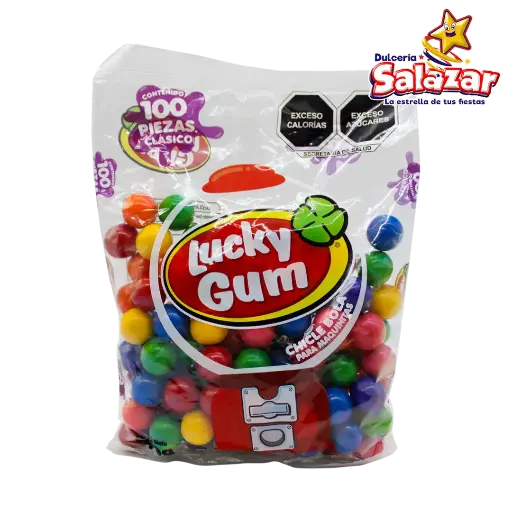 [CHE0047] CHICLE LUCKY GUM SURTIDO - B.340G- "C/20/100"