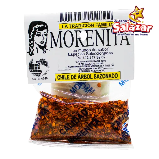 [MOR0051] CHILE DE ARBOL 25 GRAMOS 