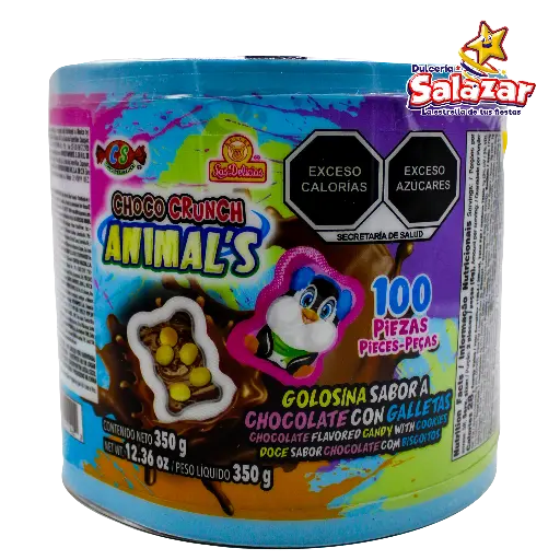 [DEL0004] CHOCO CRUNCH ANIMALS DELICIAS -V.350G.- "C/12/100"