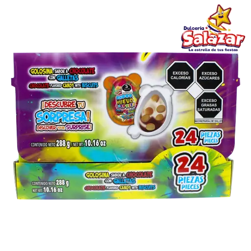 [DEL0030] CHOCO HUEVO SORPRESA -D.288G- "C/8/24"