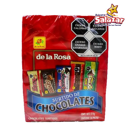 [ROS0106] CHOCOLATE SURTIDO MINI DLR -D.519GR- "C/16/36"