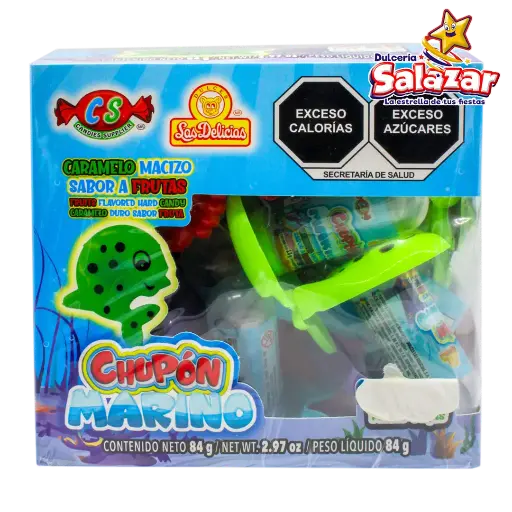 [DEL0025] CARAMELO CHUPON MARINO LAS DELICIAS -D.84GR- "C/12/24"