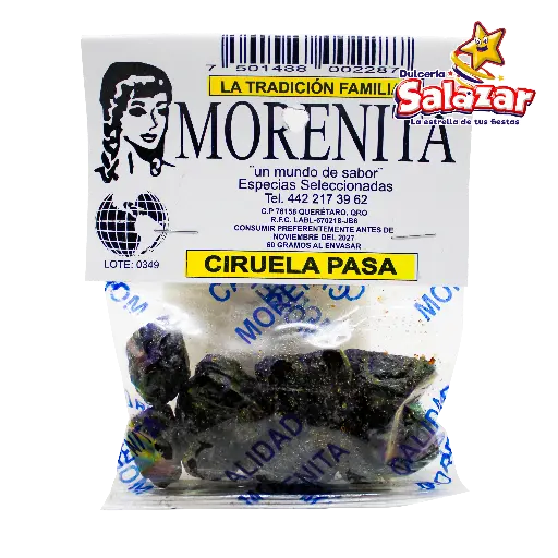 [MOR0027] CIRUELA PASA 60 GRAMOS 