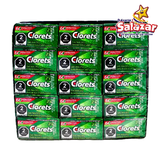 [ADA0002] CHICLE CLORETS 2'P CAJITA -D.168G- "C/32/60"