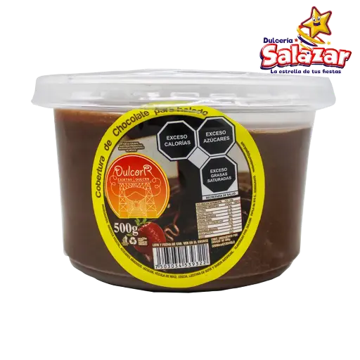 [CRA0041] COBERTURA P/HELADO CORTAZAR " -BOT.500G- "C/24/1"