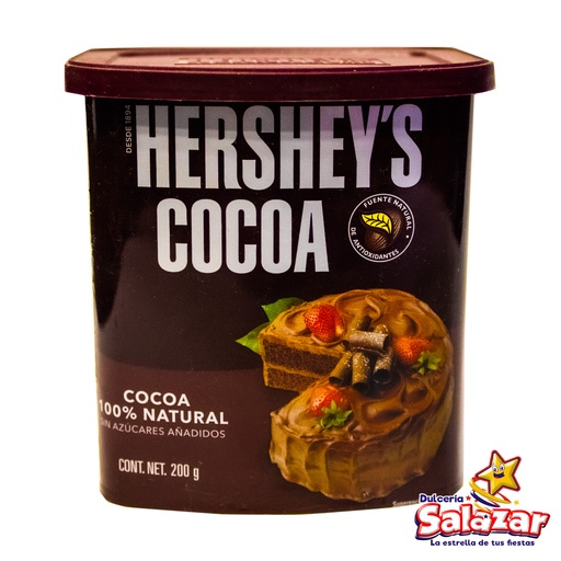 [HER0300] COCOA HERSHEYS CONTENEDOR -BOT.200G- "C/20/1"