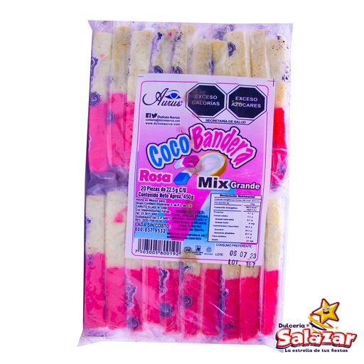 [PEZ0015] COCOBANDERA GRANDE MIX ROSA AURUS -B.450G- "C/35/20"