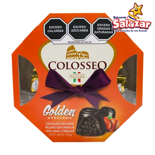 [ABA0186] COLOSSEO GOLDEN CAJA OCTAGONAL -D.125G- "C/24/1"
