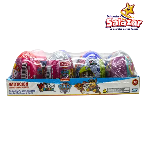 [BON0325] CONTENEDOR HUEVO CON GELATINA PAW PATROL G02909 -D.80G- "C/15/8"