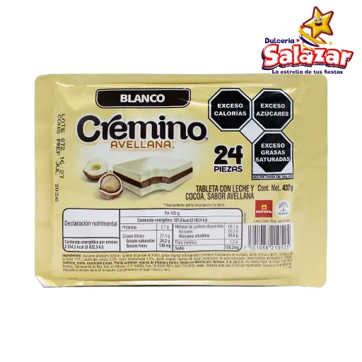 [NUT0007] CREMINO BLANCO NUTRESA -D.432G- "C/16/24"