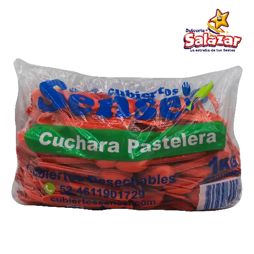 [AYA0051] CUCHARA PASTELERA COLOR SENSEI X KILO -"B/9/1"