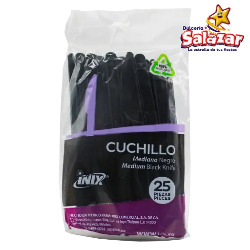 [INIX0126] CUCHILLO NEGRO INIX -B.25PZA- "C/40/25"