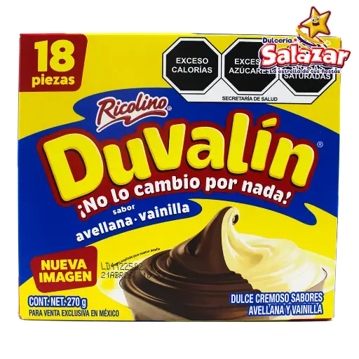 [RCO0020] DUVALIN AVELLANA VAINILLA RICOLINO -D.270G- "C/24/18"