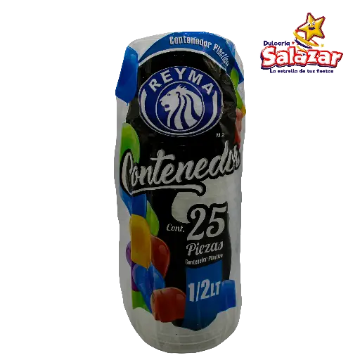 [REYM0029] ENVASE PLASTICO 1/2 LITRO ENV1/2LTR REYMA -B.25PZA- "C/20/25"