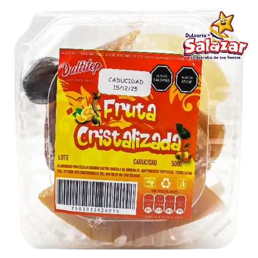 [DUL0007] FRUTA CRISTALIZADA DULTITEP -E.500G- "C/18/1"