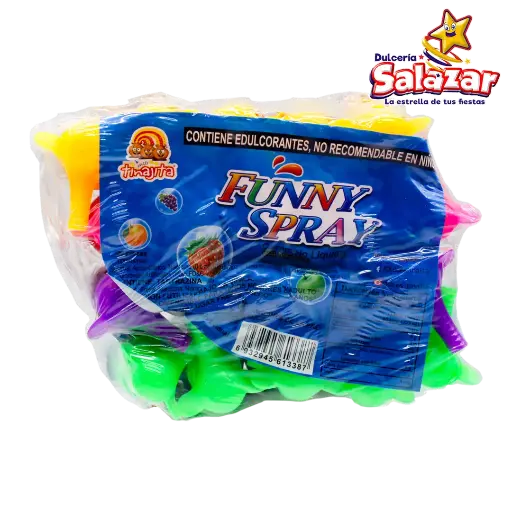 [TIN0128] CARAMELO LIQUIDO FUNNY SPRAY TINAJITA -D.500G- "C/30/20"