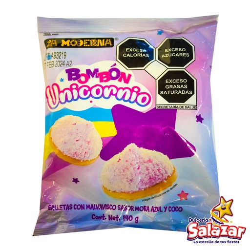 [MOD0019] GALLETA BOMBON UNICORNIO -B.140G- "C/12/1"