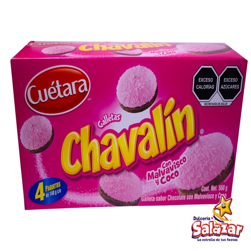 [CUE0010] GALLETA CHAVALIN C/MALVAVISCO Y COCO CUE -D.560G- "C/20/4"