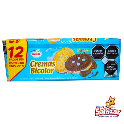 [TIN0008] GALLETA KIDDY VAI BICOLOR -B.264G- "C/24/12"