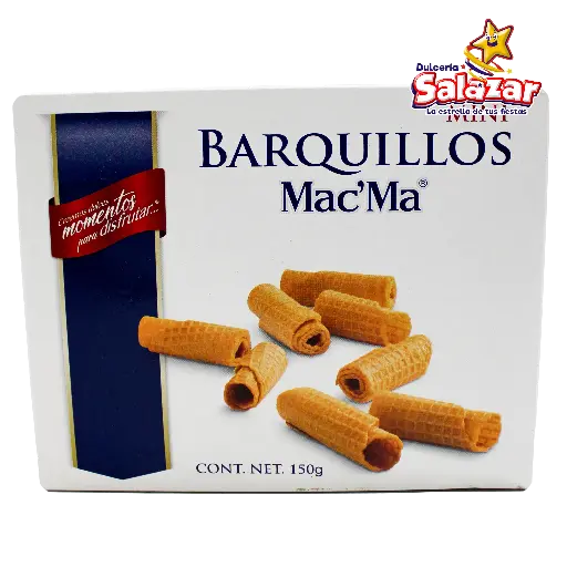 [MAM0022] GALLETA MAC MA BARQUILLO -D.150G- "C/12/1"
