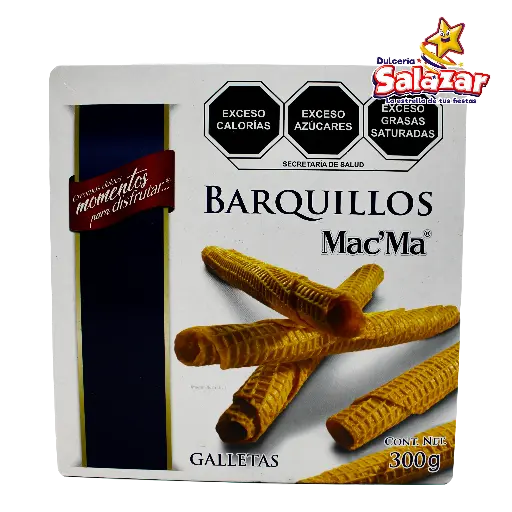 [MAM0009] GALLETA MAC MA BARQUILLO -D.300G- "C/12/1"