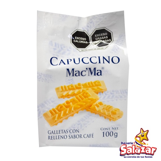 [MAM0026] GALLETA MAC MA CAPUCCINO -B.100G- "C/16/1"