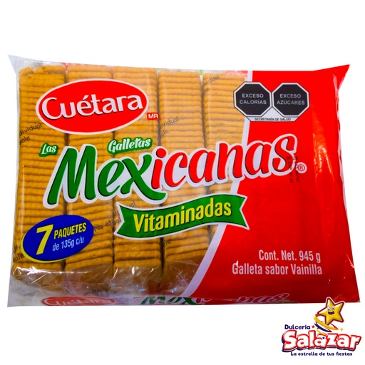 [CUE0002] GALLETA MEXICANAS CUETARA -B.945G- "C/6/7"
