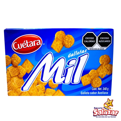 [CUE0006] GALLETA MIL AVELLANA CUETARA -D.340G- "C/20/1"
