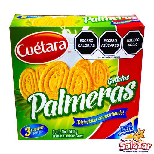 [CUE0021] GALLETAS PALMERAS -E.500G- "C/12/3"